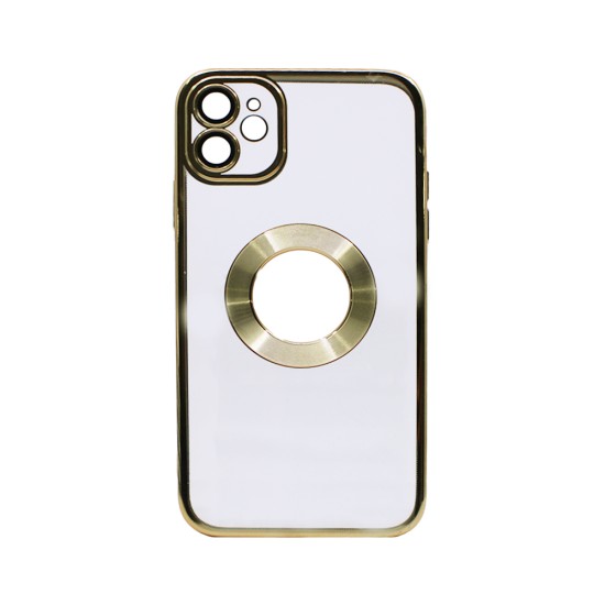 Hard Silicone Case with Camera Protector for Apple iPhone 11 Gold Hard Silicone Case with Camera Protector for Apple iPhone 11 Gold